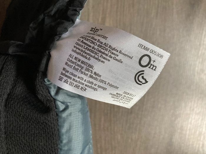 Porte bébé Infantino de voyage banane zip - photo numéro 4