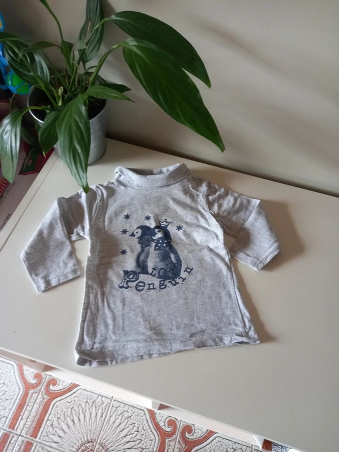Pull col roulé garçon 18 mois
