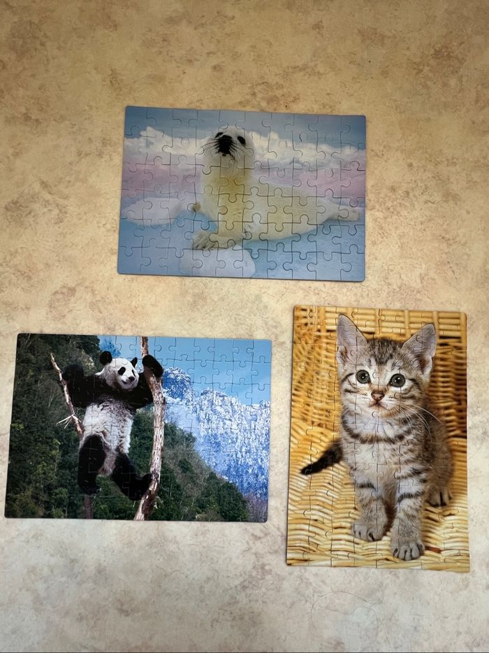 Lot de puzzles animaux