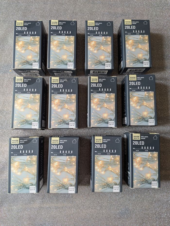 12 Boites de guirlandes lumineuse Led