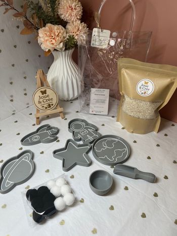 Kit sensoriel enfant espace – bac sensoriel (activité Montessori)