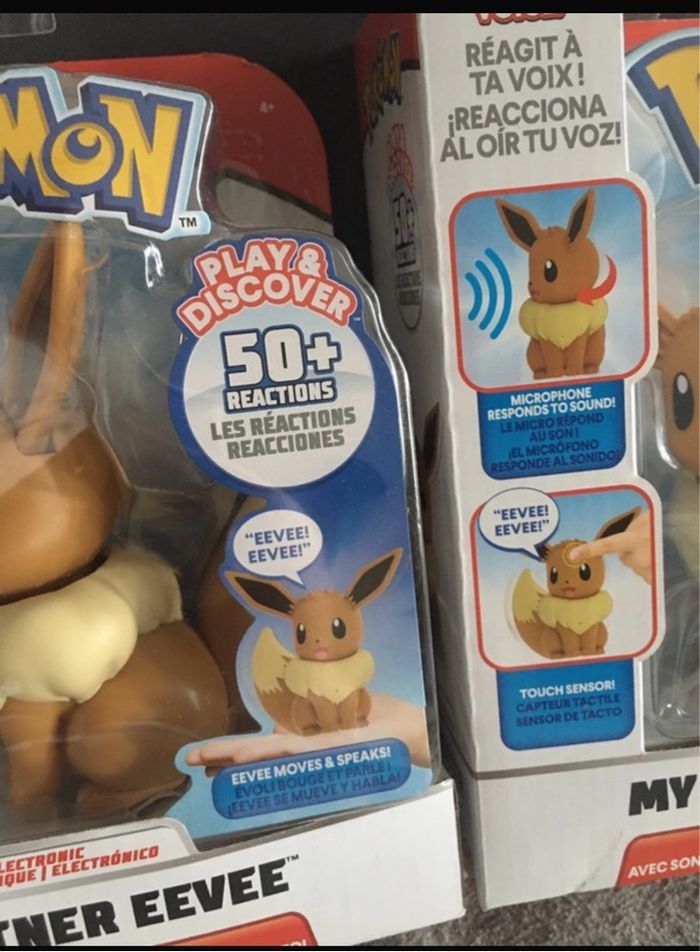 Lot 2 figurines interactives Pokémon evoli - photo numéro 3