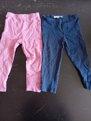 Lot 2 legging fille