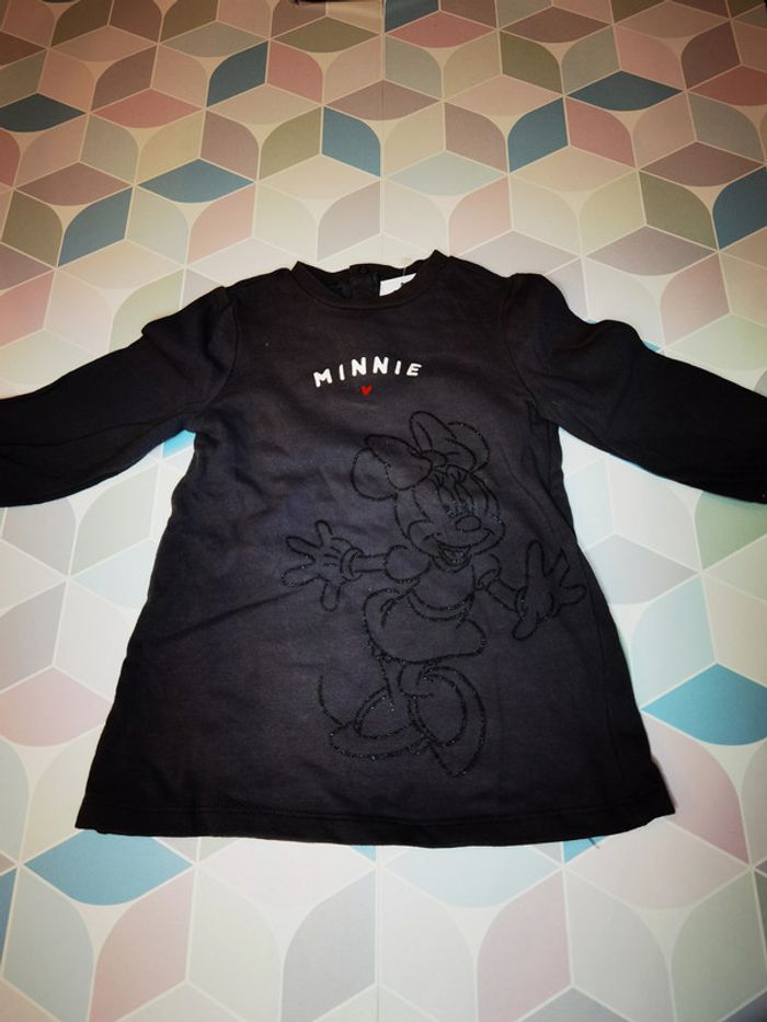 D3134 - pull long minnie fille 18 mois