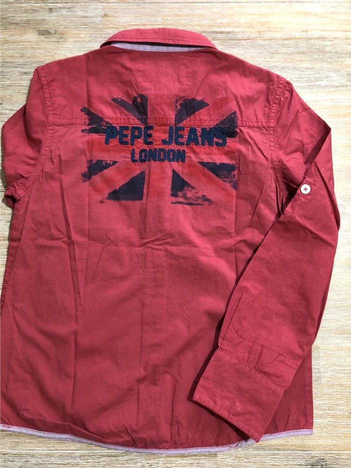 Chemise Pépé Jeans bordeaux - photo numéro 2