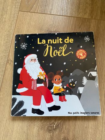 Livre musical et lumineux la nuit de noël