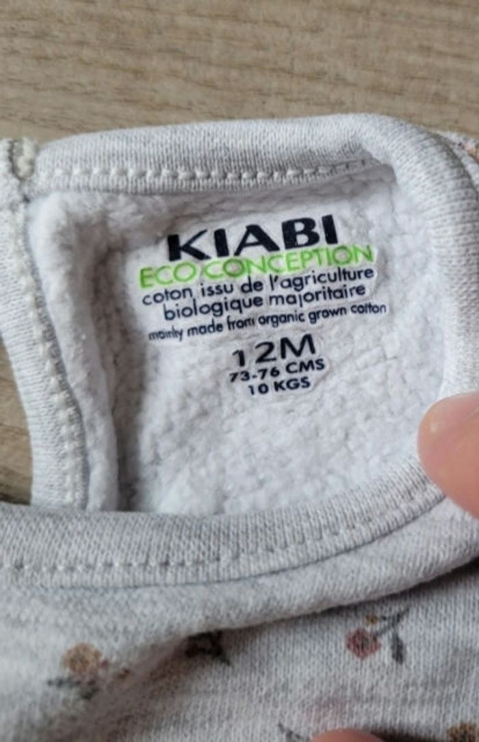 Ensemble fleuri décontracté taille 12 mois - photo numéro 4