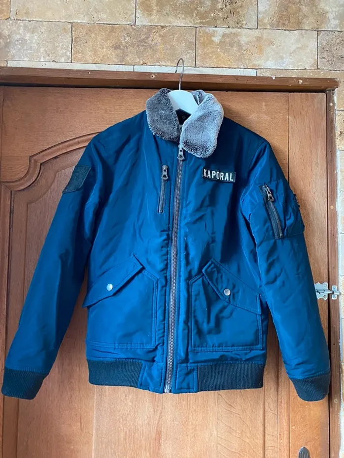Manteau kaporal garçon bleu