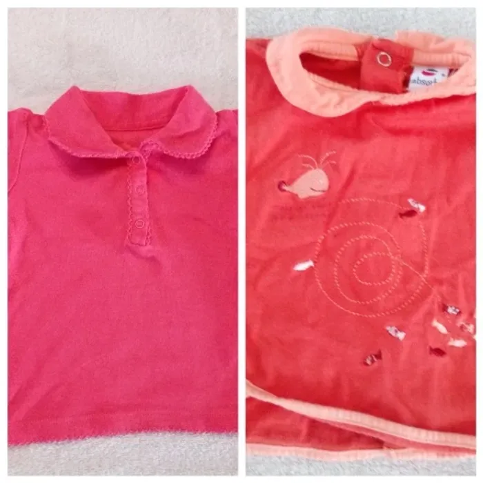 Lot tee-shirt Absorba 3 mois + Polo 3 mois (familleac72)