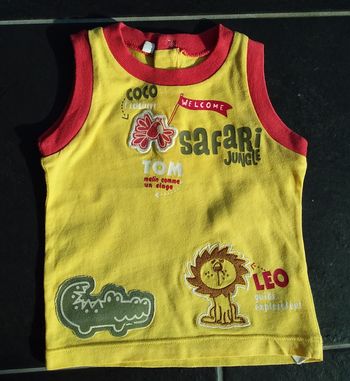 Tee shirt safari 6 mois