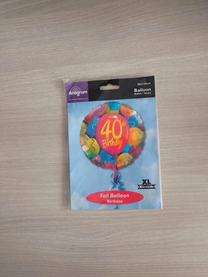 Ballon anniversaire 40ans