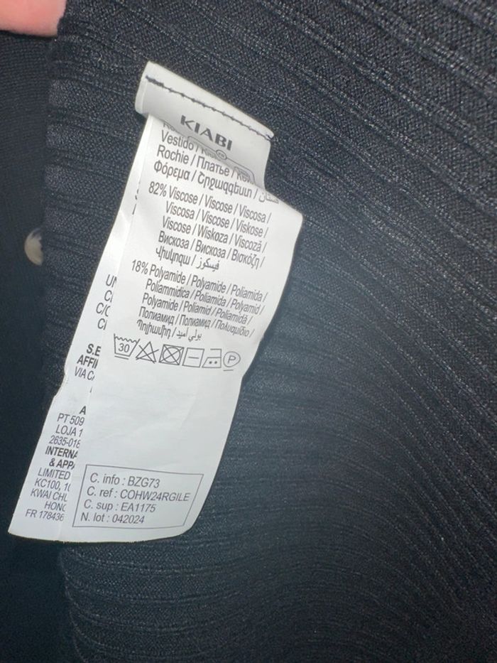 Robe longue moulante manches longues noir Kiabi - photo numéro 4