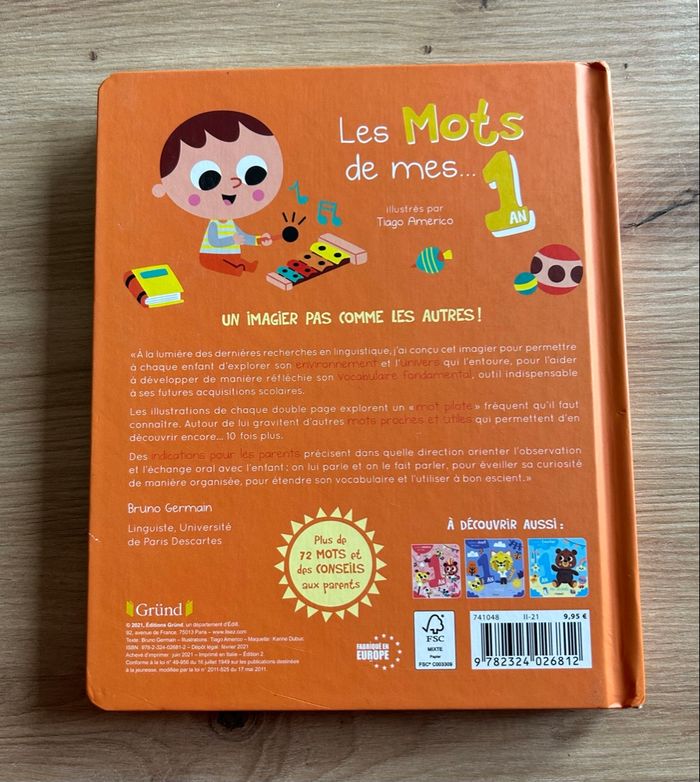 Livre « Les mots de mes 1 an » - photo numéro 2