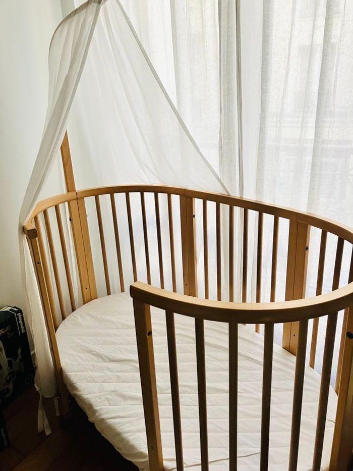 Lit évolutif enfant Stoke sleepi Mini avec matelas  , voile, flèche de lit,draps, alese, tour de lit - photo numéro 2