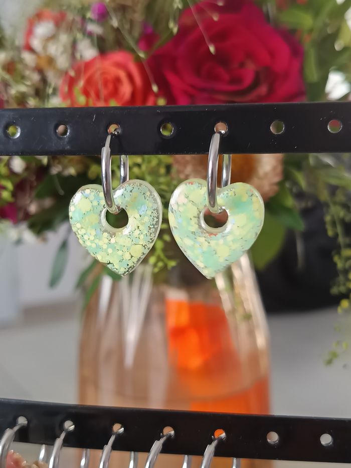 Boucles oreilles acier inoxydable - photo numéro 7
