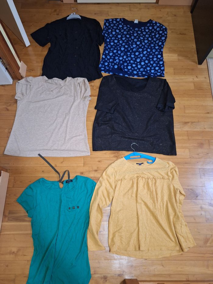 Lot 6 t-shirts femme taille XXL ou 44