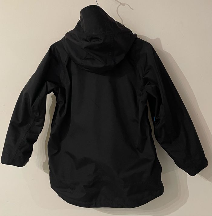 Veste à Capuche Randonnée imperméable garçon 5 ans Noir Quechua décathlon en - photo numéro 3