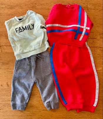 Lot de 2 joggings 2 pièces 12 mois