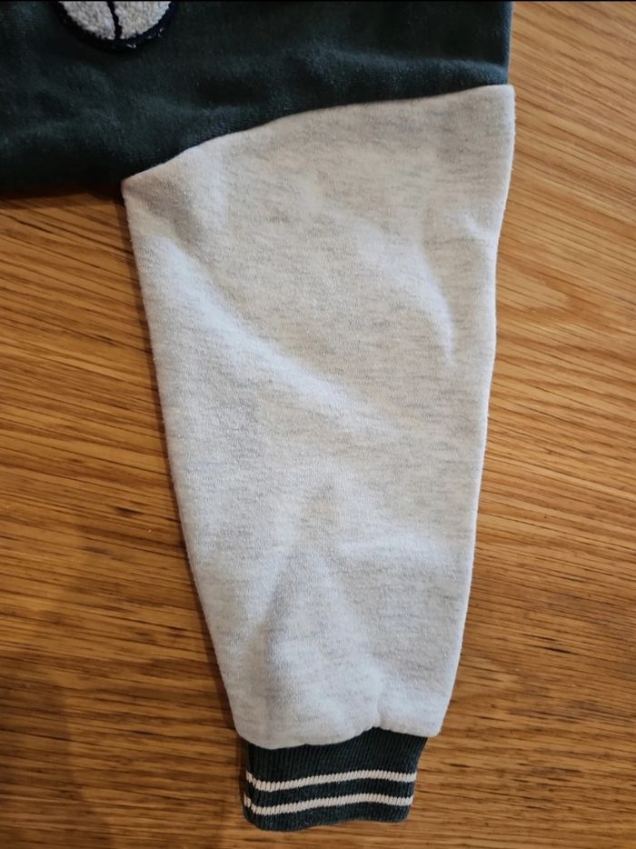 Veste gilet teddy vert foncé - photo numéro 4