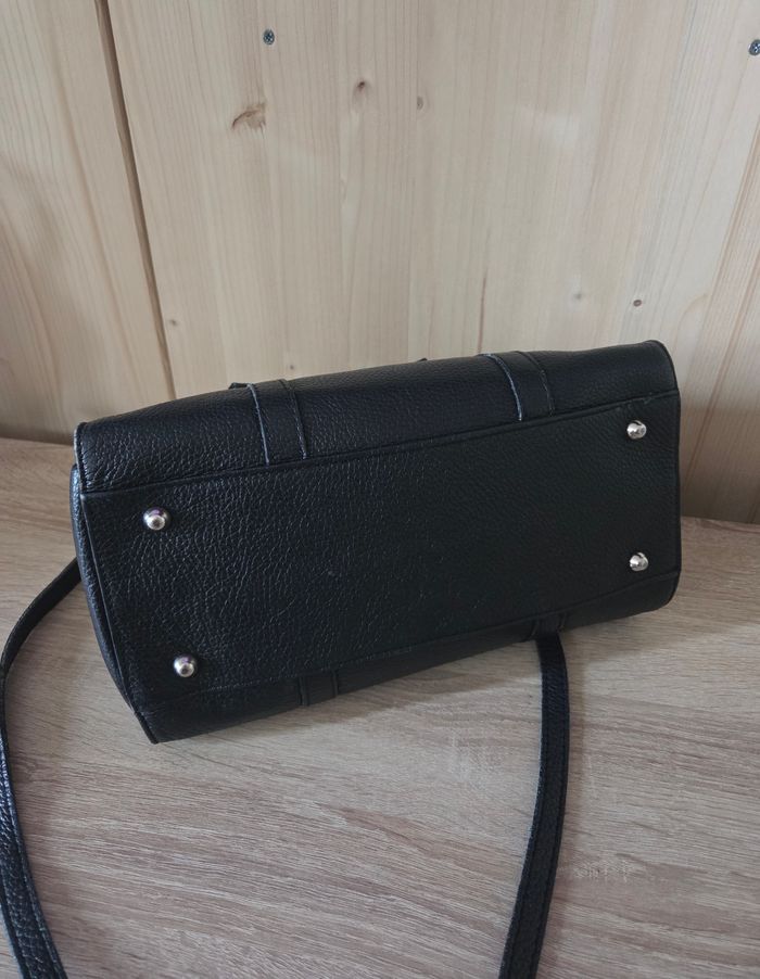 Sac a main noir avec bandoulière avec petit nœud - photo numéro 9