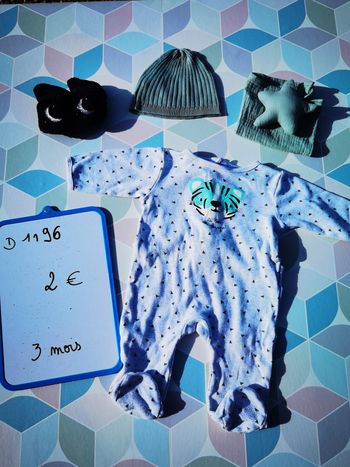 D1196 - pyjama garçon 3 mois