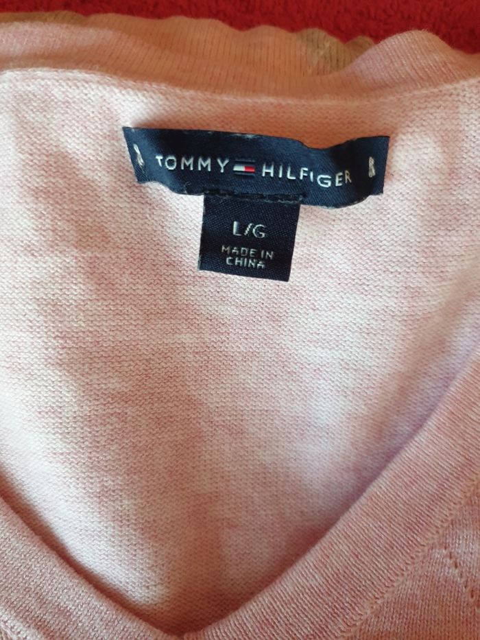 Pull femme L rose Tommy Hilfiger - photo numéro 4