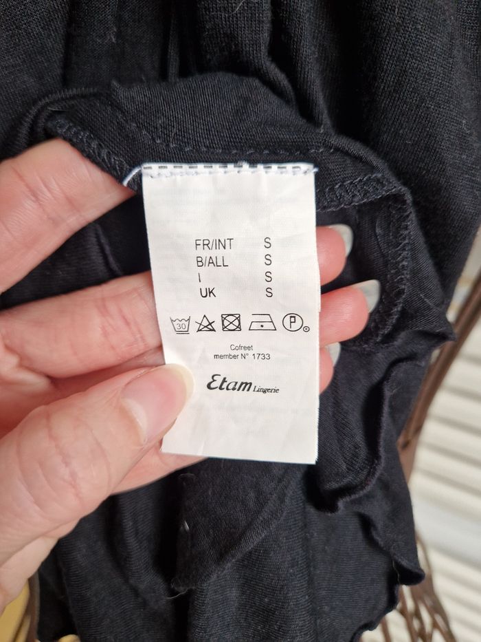 Robe fluide à bandeau noir femme etam taille S/36 - photo numéro 7