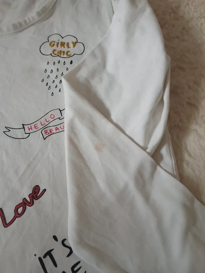 tee-shirt manche longue 6 ans fille - photo numéro 3