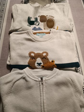 Pull garçon 18 mois lot de 3