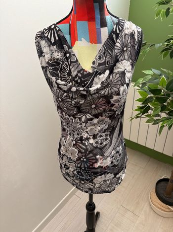 Haut Desigual | Noir et gris | Taille 36