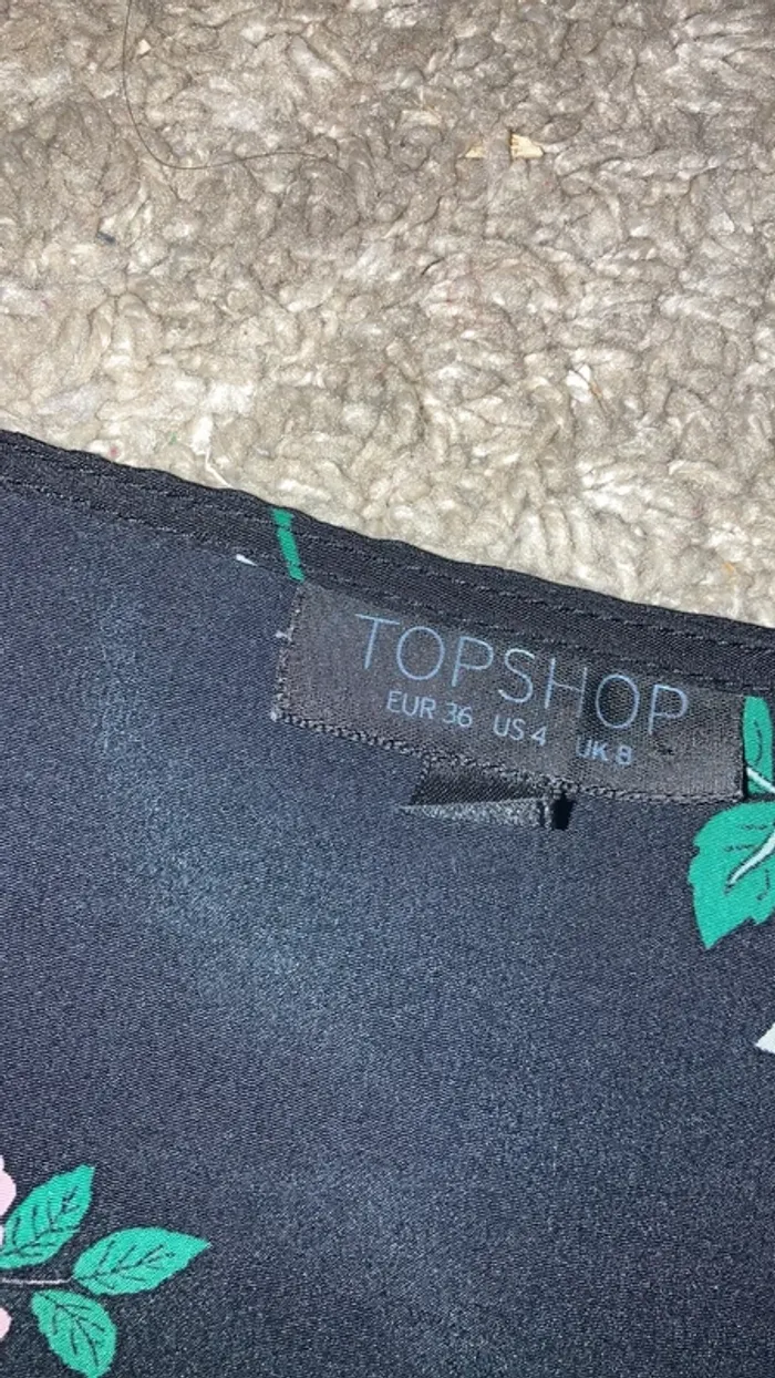 Robe fleurie portefeuille topshop - photo numéro 2