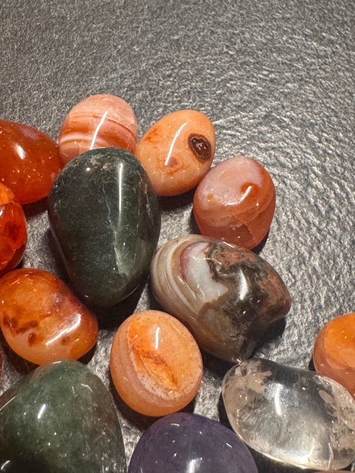 Lot de 140 g de pierres naturelles polies – Variété de minéraux - photo numéro 5