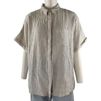 Chemisier rayé manches courtes - Esprit - Taille 44 A1093
