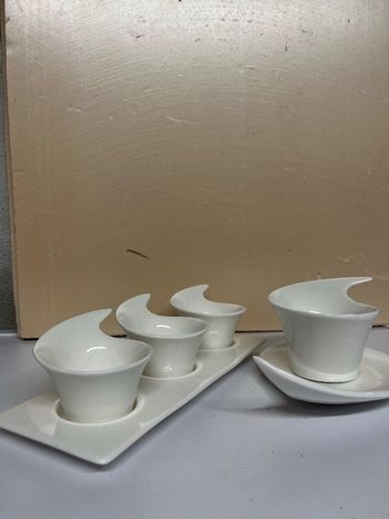 Plateau saucière + coupelles