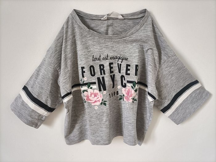 Tee shirt enfant crop-top - photo numéro 3