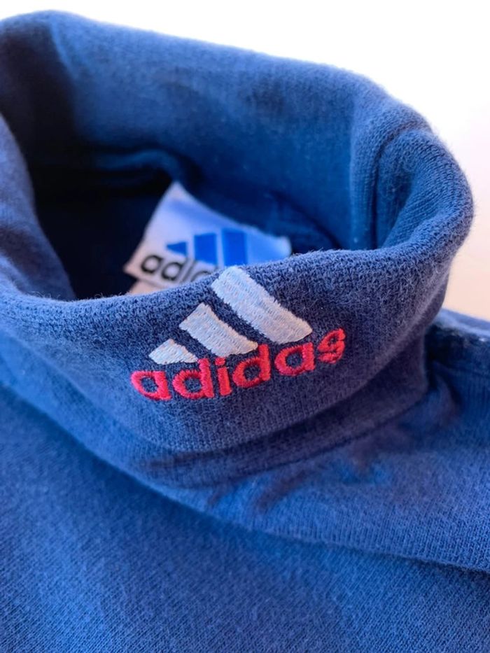 T-shirt manches longues col cheminée Adidas 8ans - photo numéro 2