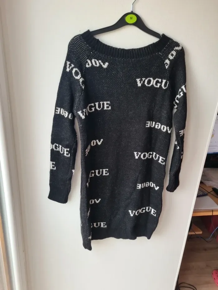 Robe pull noir vogue - photo numéro 6