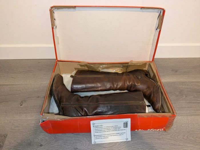 Bottes kickers Natiki cuir marron taille 38 - photo numéro 8