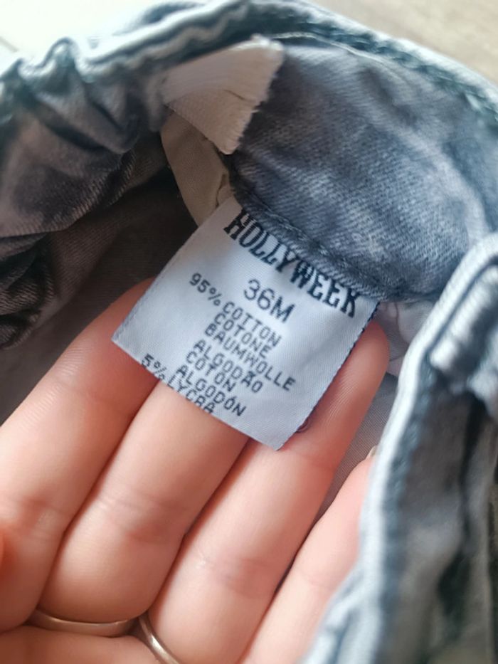 🐼 Short Jean Élastique taille 36mois - photo numéro 4