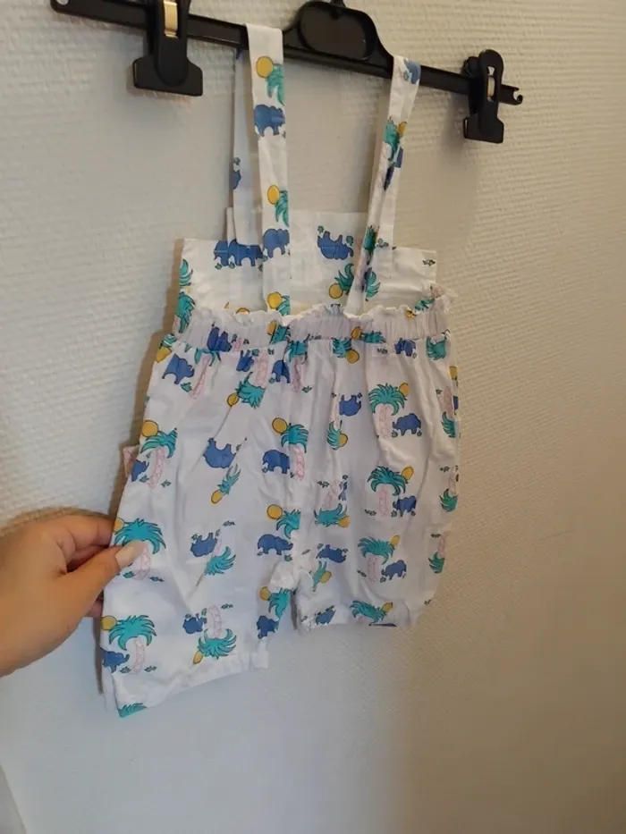 Salopette mixte neuf 12mois 100%coton - photo numéro 2