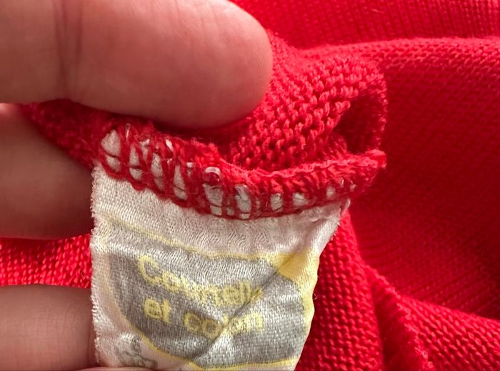 Pull rouge en maille Griffon Vintage TXL - photo numéro 5