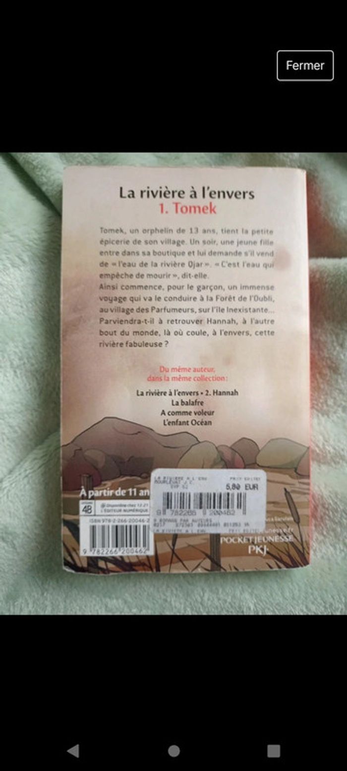 Livre tomek la rivière à l'envers - photo numéro 2