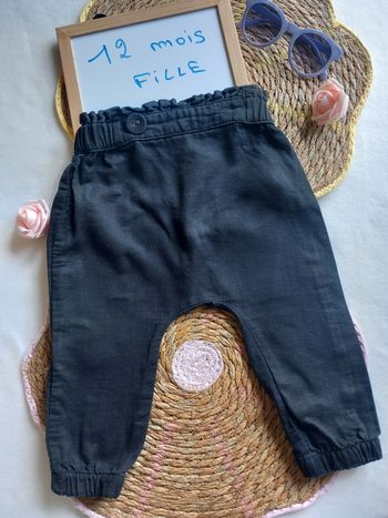 Pantalon toile fille 👧 12 mois