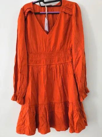 Robe terracotta Emilie.K – Taille M – Neuve avec étiquette