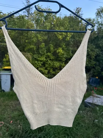 Débardeur court tricot