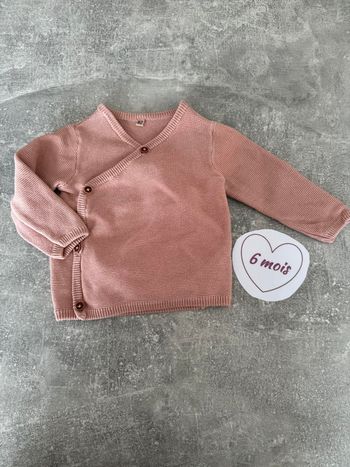 Gilet 6 mois fille