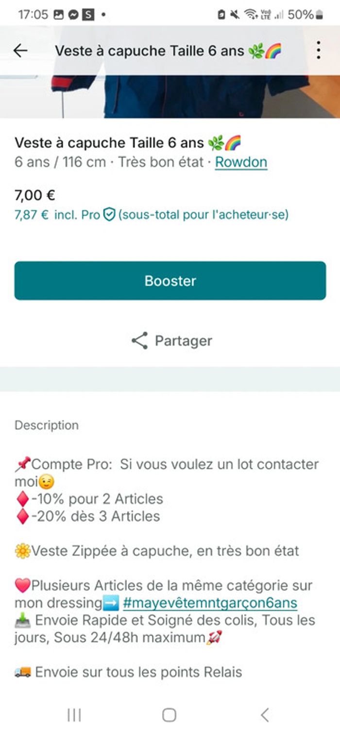 Veste à capuche garçon Taille 6 ans🌿🦁 - photo numéro 6