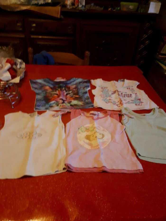 Lot de 5 t-shirt sans manche