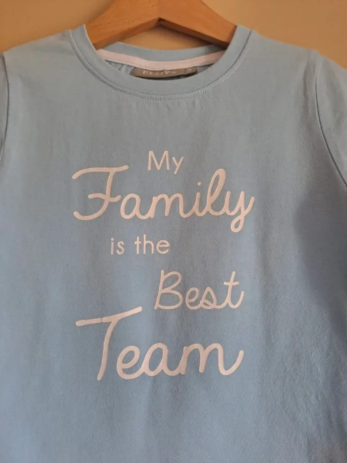T-shirt garçon 5 ans comme neuf Eldys bleu clair - photo numéro 2