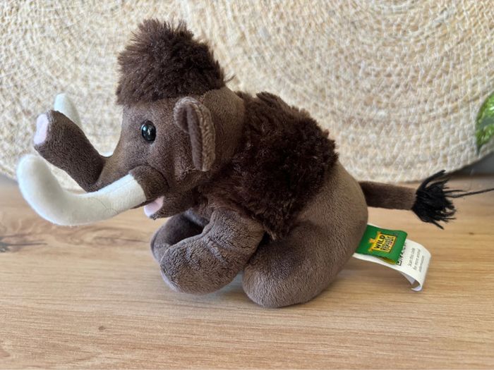 Doudou mammouth marron blanc wild republic - photo numéro 2